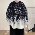 thumbnail image 3 of Big and Tall Sweaters for Men M-5XL Plus Size Pullover Long Sleeve Crew Neck Sweater Trendy Gradient Casual Knitted Basic Warm Sweatshirts, 3 of 4