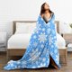 thumbnail image 5 of Manta de invierno con copos de nieve azules, ultra suave, cálida y para todas las estaciones, manta decorativa de vellón para cama, silla, coche, sofá, dormitorio, 50 x 40 pulgadas, 5 of 8
