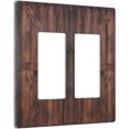 thumbnail image 2 of Sdmnsg-T Rustic Barn Doors Print Double Rocker Decorative Electrical Receptacle Outlet Plates Covers for Bedroom Kitchen Farm House Decor, 2 of 5