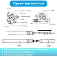 thumbnail image 4 of XINQIHANG Pocket Size Fishing Rod Telescopic Pen Fishing Rod Mini Pocket Foldable Fishing Rod Kit with Rotating Reel Combination Portable Fishing Rod Pen for Outdoor Fishing, 4 of 7
