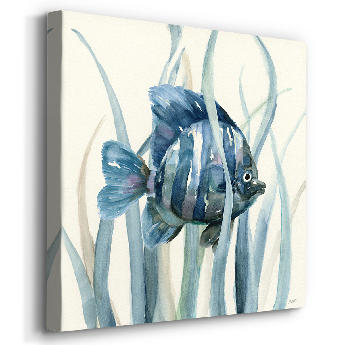 Wexford Home Sea Turtle Pictures Prints Nautical Wall Décor 32x32 inches for Each, Set of 4 total Ocean Tropical Fish Wall Art for Bathroom Bedroom Office