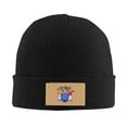 thumbnail image 2 of ZICANCN New Jersey Flag Knit Beanie Hat , Winter Cap Soft Warm Classic Hats for Men Women Black, 2 of 8