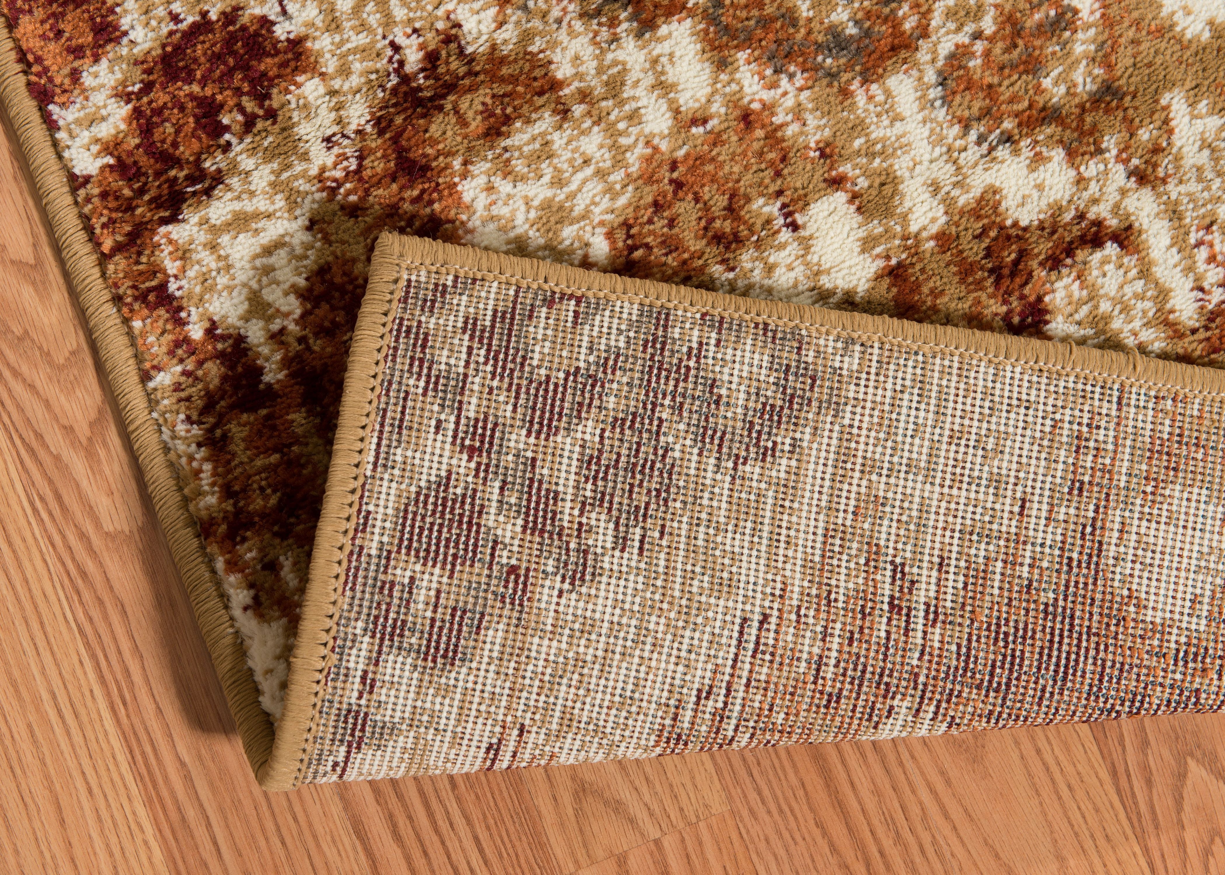 United Weavers Amarna Verazanno Distressed Crimson Woven Olefin Area Rug or Runner