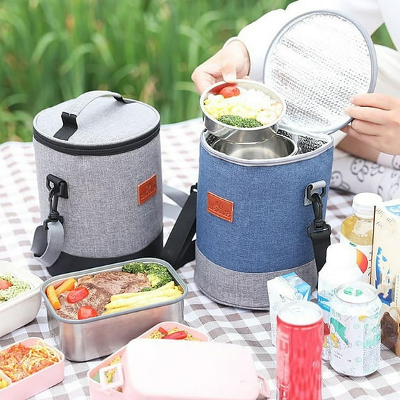 Dmlowu Lunch Bag Extra Large Lunch Box for Women Men Portable Thickened Insulated Cooler Lunch Box for Home Office School Supplies