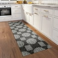 thumbnail image 2 of Addison Rugs Indoor/ Outdoor Yuma Circles Washable Rug 2'3" x 7'6" - Gray, 2 of 8