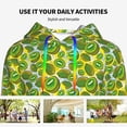 thumbnail image 6 of KLL Watercolor Kiwi Fruits Summer for Womens Pullover Hoodie with Pocket Hooded Long Sleeve Shirts Sweatshirt for Women-X-Large, 6 of 7
