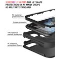 thumbnail image 4 of Diverbox for iPhone X Case/iPhone Xs Case [Shockproof] [Dropproof] [Tempered Glass Screen Protector ] Heavy Duty Protection Phone Case Cover for Apple iPhone X/XS (Black), 4 of 7