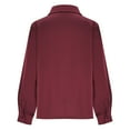 thumbnail image 5 of Ounisa Satin Silk Button Down Shirts for Women Dress Shirts Long Sleeve Blouses Womens Shirts, 5 of 6
