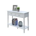 thumbnail image 3 of Convenience Concepts French Country Two-Drawer Hall Table in White Wood Finish, 3 of 4