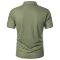 thumbnail image 5 of CaiJunJia George T Shirts for Men,Men's Casual Henley Shirts Classic Button Cotton Short Sleeve T-Shirt Summer Basic Solid Lightweight Tees Tops, 5 of 5