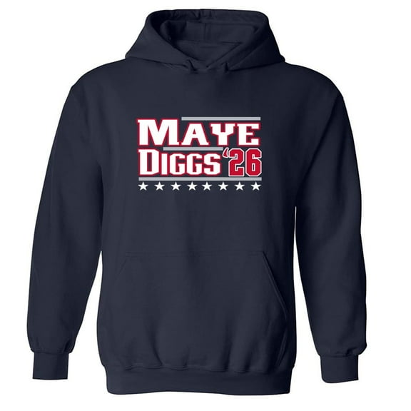 Drake Maye Stefon Diggs 2026 New England Hooded Sweatshirt Hoodie