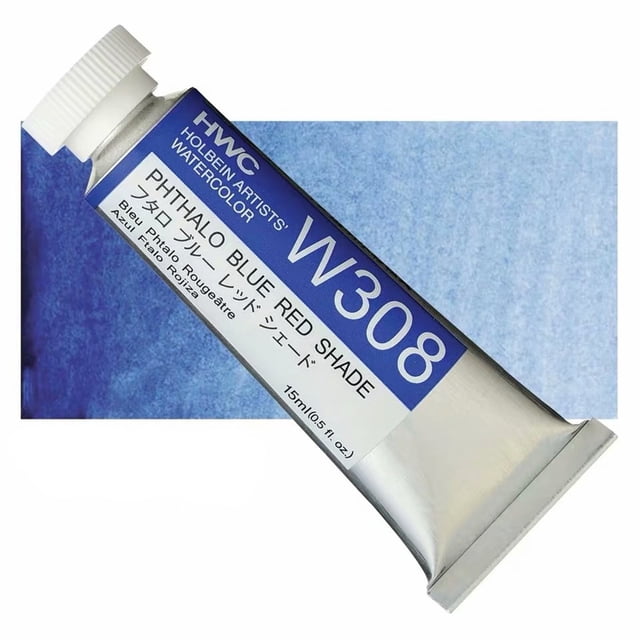 Holbein Acuarelas Profesionales para Artistas, Tubo de 15ml, Ideal para Pintores, Aficionados, Principiantes y Estudiantes, A-W308