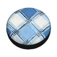 thumbnail image 3 of Multi-Size Car Tire Dust Cover Sunscreen, Corrosion, Dust And Water Keep Spare Tires Clean Argyle Plaid Lightskyblue_49288_1 15 Inch, 3 of 8