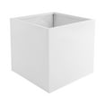 thumbnail image 6 of ToppiJoy Square Steel Planter Outdoor Indoor Planters Box Metal Heavy Duty Flower Pot Modern for Commercial Residential Home Garden Porch Hotel Patio (26*26*26in, White), 6 of 20