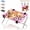 Pink, variant on Dog Hammock Bed with Frame,Stand and Breathable 8-Hole Mesh for Bathing,Nail Trimming,Drying and Daily Care