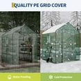 thumbnail image 4 of Garvee Walk-in Plant Greenhouse 56.3 x 56.3 x 76.8 in, with Roll-Up Zippered Doors & 2 Mesh Windows, 4 of 8