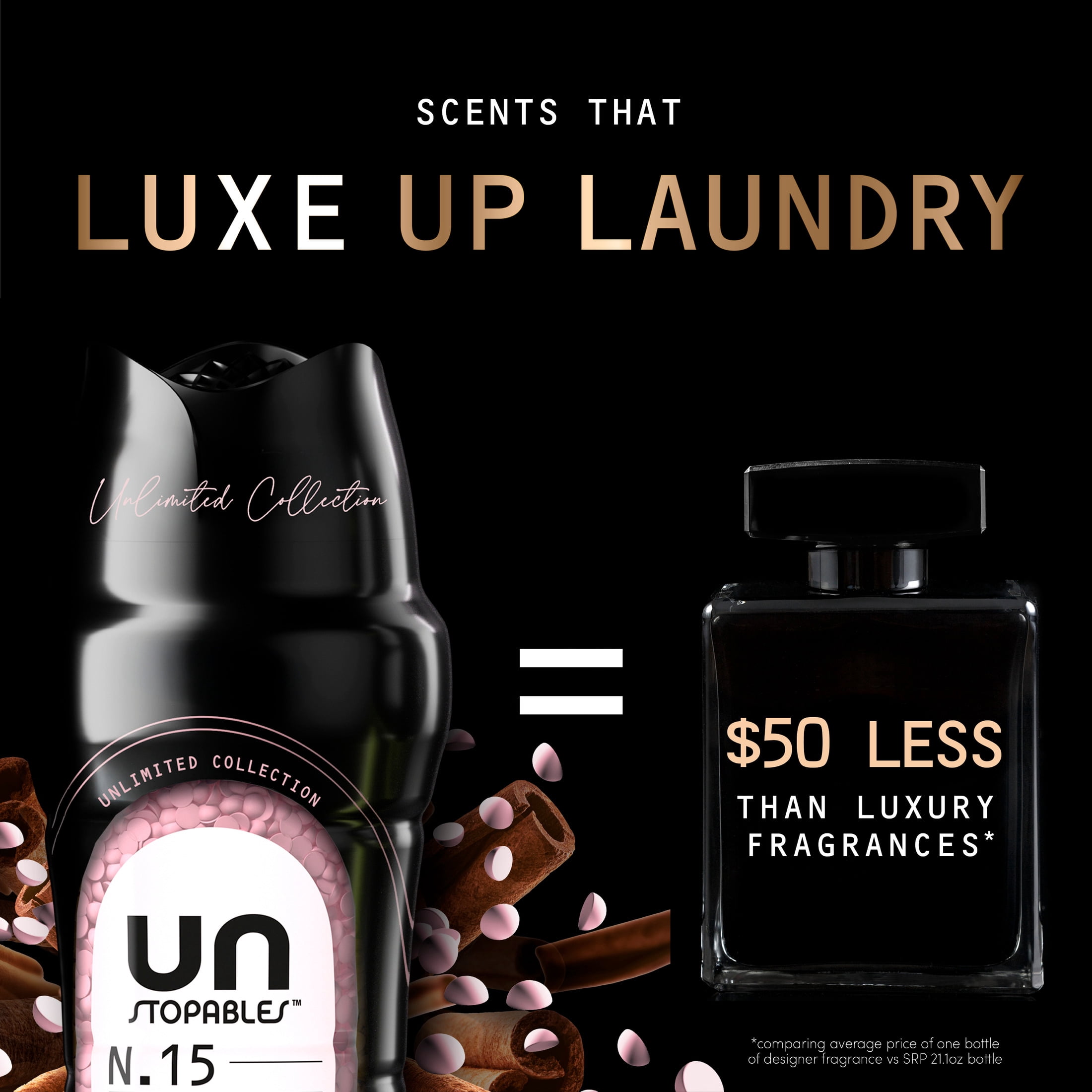 Downy Laundry Scent Beads, Unstopables Unlimited Collection, In-Wash Scent Booster, N.15 Scent, 21.1 oz