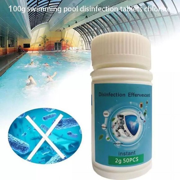 Jinsinto 5 Long Term Soluble Chloride Tablets for Pool and Spa - 90% Available Chlorine