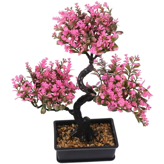 Fake Bonsai Tree Artificial Plant Green Home Decor Indoor Plants Office