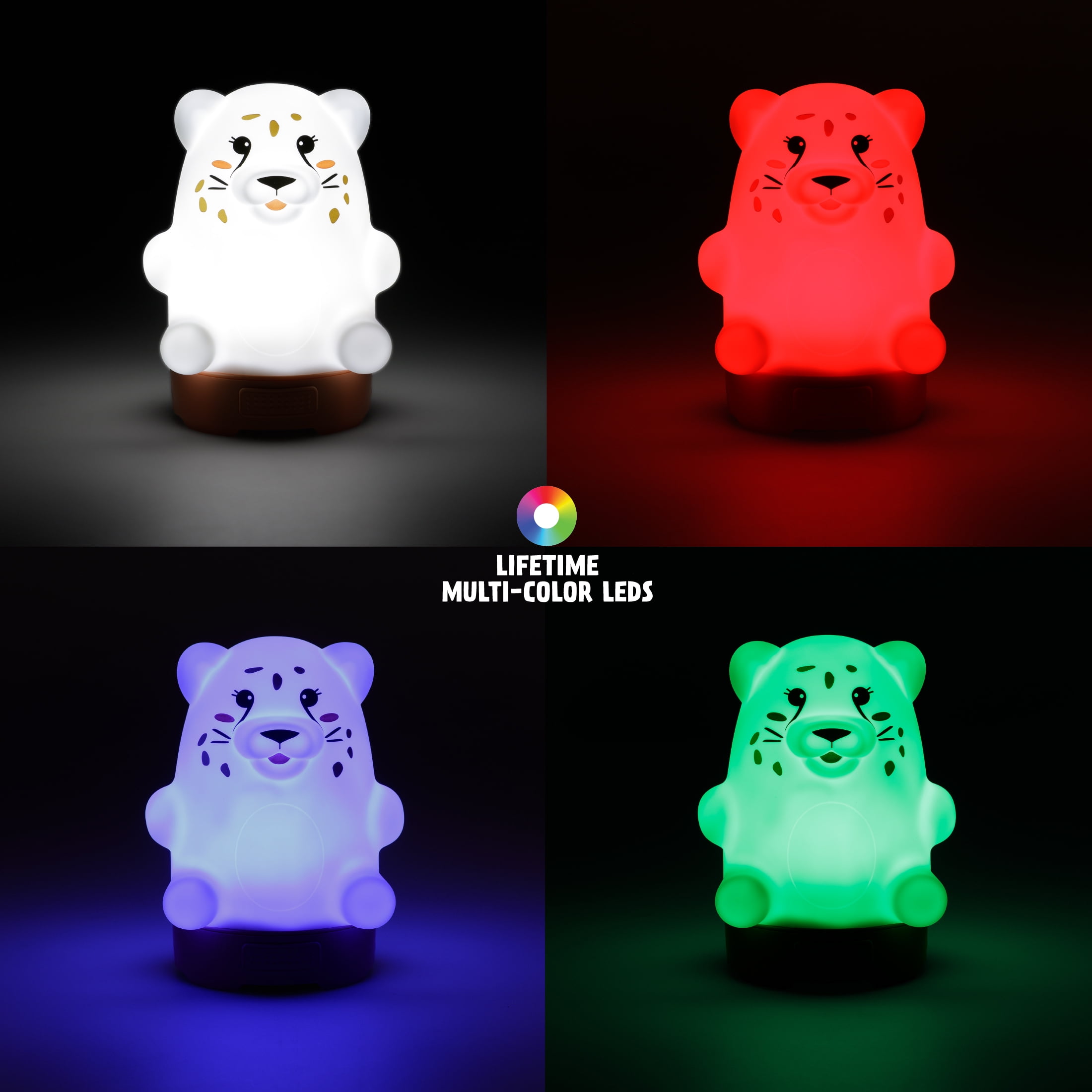 (2 pack) Firefly! Outdoor Gear Cha Cha the Cheetah Lantern, Multi-Color LED, 6 Modes, Battery-Powered
