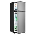thumbnail image 5 of 3.8 Cu.Ft Mini Fridge Freezer, 2 Door Small Refrigerator, 7 Level Adjustable Thermostat Freezer&nbsp;Fridge for Living Room, Kitchen and Apartment, Silver, 5 of 7