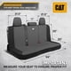 thumbnail image 2 of Funda de asiento trasero de piel sintética CAT, gris, impermeable, 2 of 9