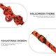 thumbnail image 3 of Halloween Pet Collar Bow Tie Cat Collar and Dog Collar Orange Polyester Material Detachable Function 1Pcs, 3 of 5