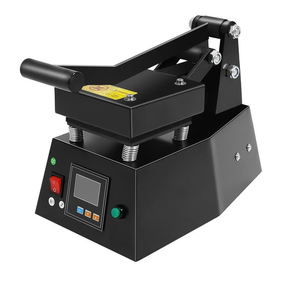 Peakora Portable Manual Hot Press Machine 450w Multifunctional Iron and Aluminum Hot Stamping Machine Heating Press Machine with 4.7*4.7in Heating Pad and Lcd Hp230c