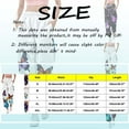 thumbnail image 3 of Hwmodou Women's Pants Butterfly Printed High Waisted Jogger Bottom Sweat Pockets Sporty Gym Fit Slacks Office Workout Trousers For Woman, 3 of 4