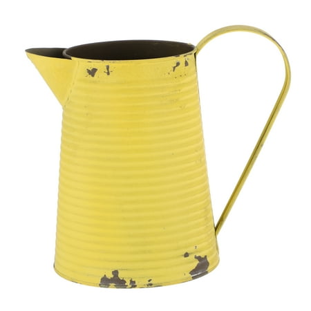 

NUOLUX Vintage Plant Vase Antique Flower Pot Metal Pitcher Home Garden Decoration