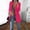 *Hot Pink, variant on Women's Office Blazer,Trendy Casual Solid Color Long Sleeve Tailored Jacket Coat Orange,Womens Plus M