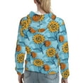 thumbnail image 7 of Sikiie Sunflowers Women's Casual Hoodies Long Sleeve Lightweight Pullover Tops Loose Sweatshirt-X-Large, 7 of 7