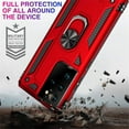 thumbnail image 5 of Samsung Galaxy S21 Ultra 5G Case, Dteck Hybrid Rugged Shockproof Case with 360 Degree Rotation Ring Holder Finger Kickstand for Samsung Galaxy S21 Ultra,Red, 5 of 5