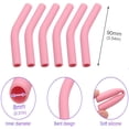 thumbnail image 2 of 12 Pack Silicone Straw Tips,Bexikou Soft Reusable Drinking Straw Covers Fit for 8mm Outer Diameter Straw Replacement Tip Covers for Stainless Steel Straws (Pink), 2 of 6