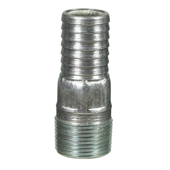 STZ Industries 1 in. Barb X 1 in. D MPT Galvanized Steel Adapter