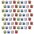 thumbnail image 4 of 60 piezas de Navidad colgantes colgantes Mini batería de Navidad adorno colgante de fiesta, 4 of 7