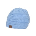 thumbnail image 1 of Gravity Threads Knit Soft Stretch Beanie Cap, Pale Blue, 1 of 2