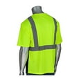 thumbnail image 2 of PIP 312-1250B Type R Class 2 Black Bottom Wicking Birdseye Mesh Safety Shirt - Yellow/Lime, 2 of 2
