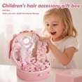thumbnail image 2 of Kids Hair Accessory Set With Storage Box Elastic Hair Bands, Princess Crown, Hair Clips & Rings, Girls Birthday Gift Set, 2 of 8