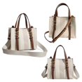 thumbnail image 3 of Bolsos La Cartera Del Hombro Bolso Mano para Las Mujeres Cuero PU Color Sólido, 3 of 9
