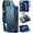 Elegant Dark Blue, variant on for iPhone 13 Pro Max Case, RFID Blocking iPhone 13 Pro Max Case Wallet Women Men with Card Holder, Zipper Magnetic Flip PU Leather Protective Cover for iPhone 13 Pro Max Phone Case, Purple