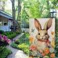 thumbnail image 4 of PHYHOO Easter Garden Flag Double Sided Small Burlap Outside Butterfly Floral Rabbit Yard Outdoor Flag White, 4 of 6
