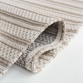 thumbnail image 5 of SAFAVIEH Martha Stewart Cotton Striped Area Rug, Taupe/Cream, 8' x 10', 5 of 8