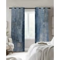 thumbnail image 3 of Fsddascl Blue Oil Painting Blackout Curtains for Bedroom/Living Room, Thermal Insulated Kitchen Curtains, Modern Abstract Graffiti Street Art Grommet Darkening Window Treatment Drapes 52"x72"x2, 3 of 8