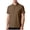 Brown, variant on Ice Silk Shirts for Men Wrinkle Free Quick Dry Stretch Casual Loose Button Up Lapel Pullover Shirt