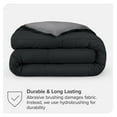 thumbnail image 4 of Queen Comforter - Reversible Colors - Goose Down Alternative - Ultra-Soft - Premium 1800 Series - All Season Warmth - Bedding Comforter (Queen, Black/Grey), 4 of 8
