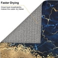 thumbnail image 6 of Dish Drying Mat Navy Blue Marble Gold Abstract for Kitchen Counter Absorbent 16x18 Inch Microfiber Dishes Plate Glass Dry Draining Pad Reversible Washable, 6 of 7