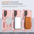 thumbnail image 2 of Dteck for Samsung Galaxy A54 5G Phone Case with Built-in Kickstand, for Galaxy A54 Magnetic Case Compatible with MagSafe, Heavy Duty Protection Shockproof Case for Samsung A54 5G,Pink, 2 of 7