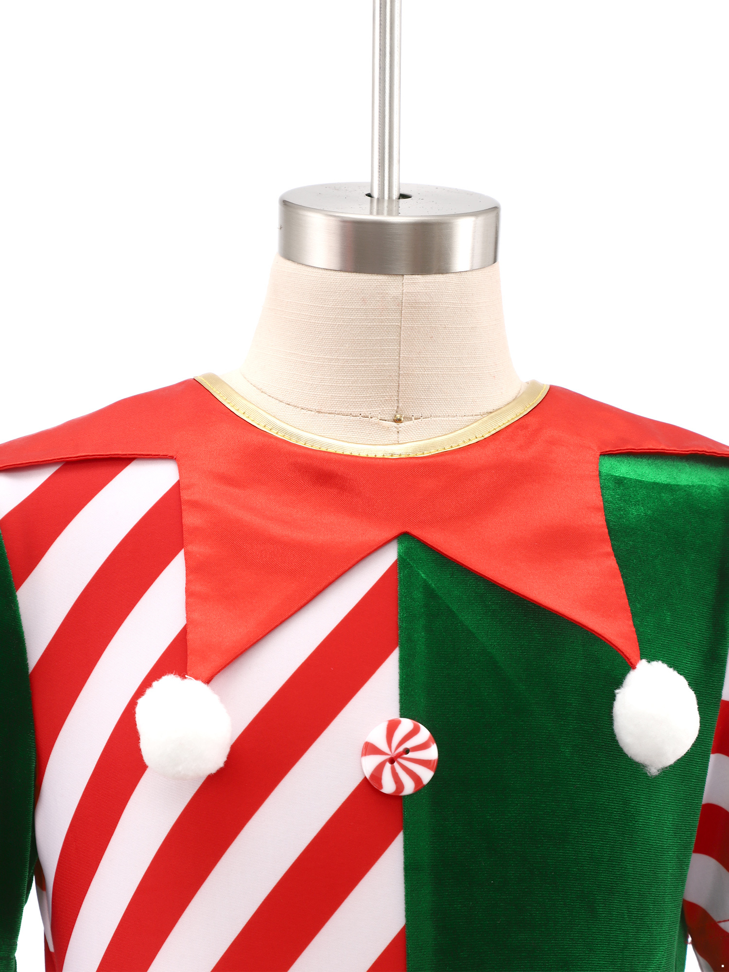 Aislor Boys Christmas Santa One Piece Jumpsuits Elf Overall Unitard Green 8
