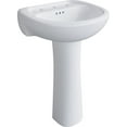 thumbnail image 4 of PROFLO PF5008 White Lisbon Valley 20" Vitreous China Pedestal Bathroom Sink, 4 of 4